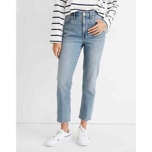 Madewell Women's Cropped Light Blue Jeans